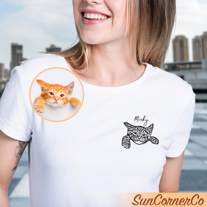 Custom Pet Shirt - Top Corner Pet Photo