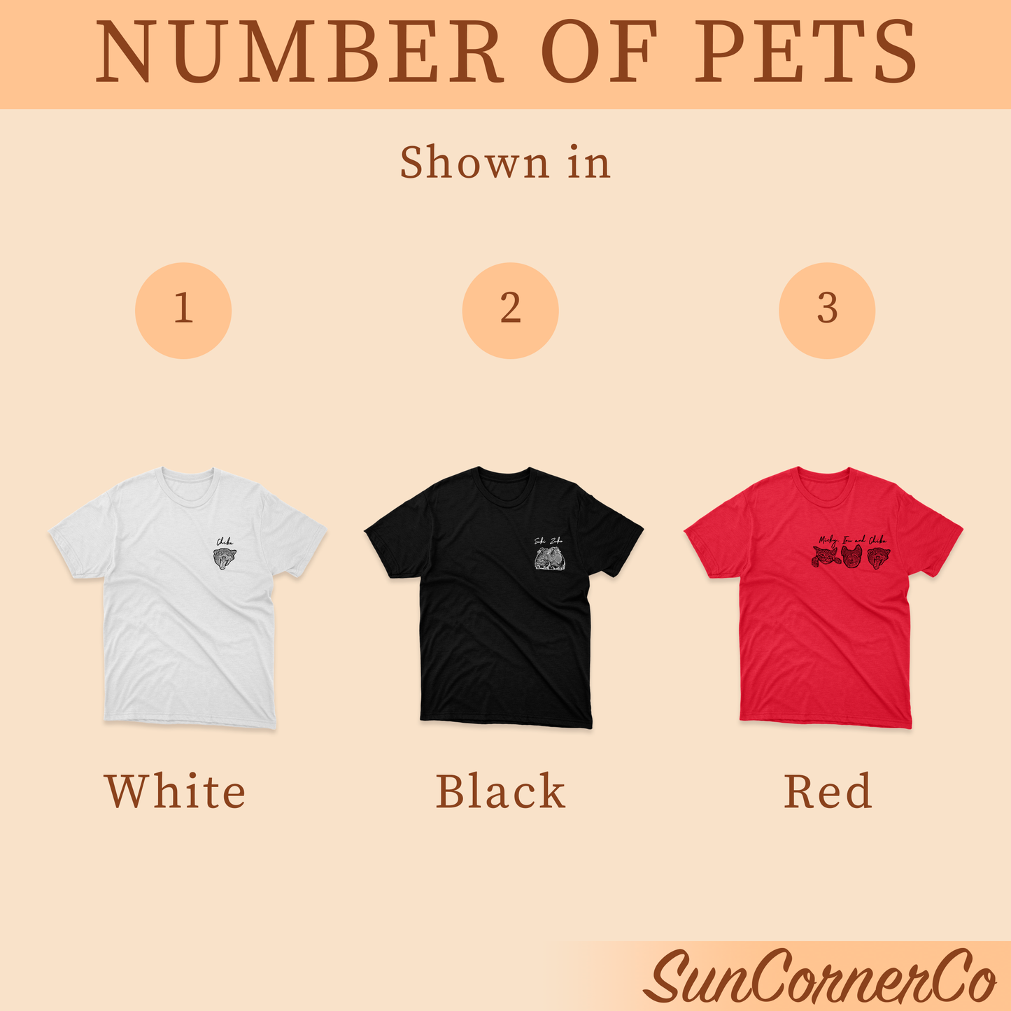 Custom Pet Shirt - Top Corner Pet Photo